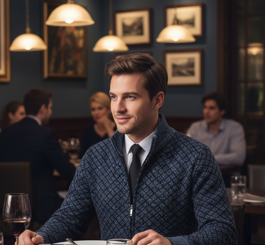 ELENA HARPER™  |  ZIPPERED VEST FOR MEN