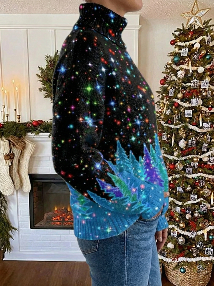 Leonetta Cozy Knit Sweater, view 3 - Elena Harper