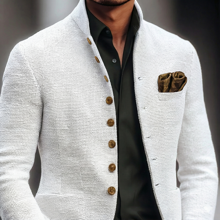 Men's Classic Single-Breasted Blazer for Effortless Style