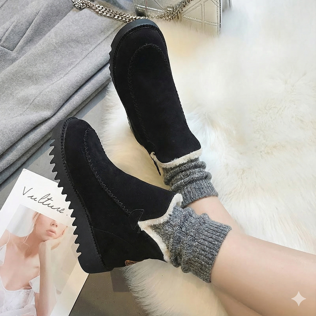 Padded ankle boots for women with thermal interior - Yelmath