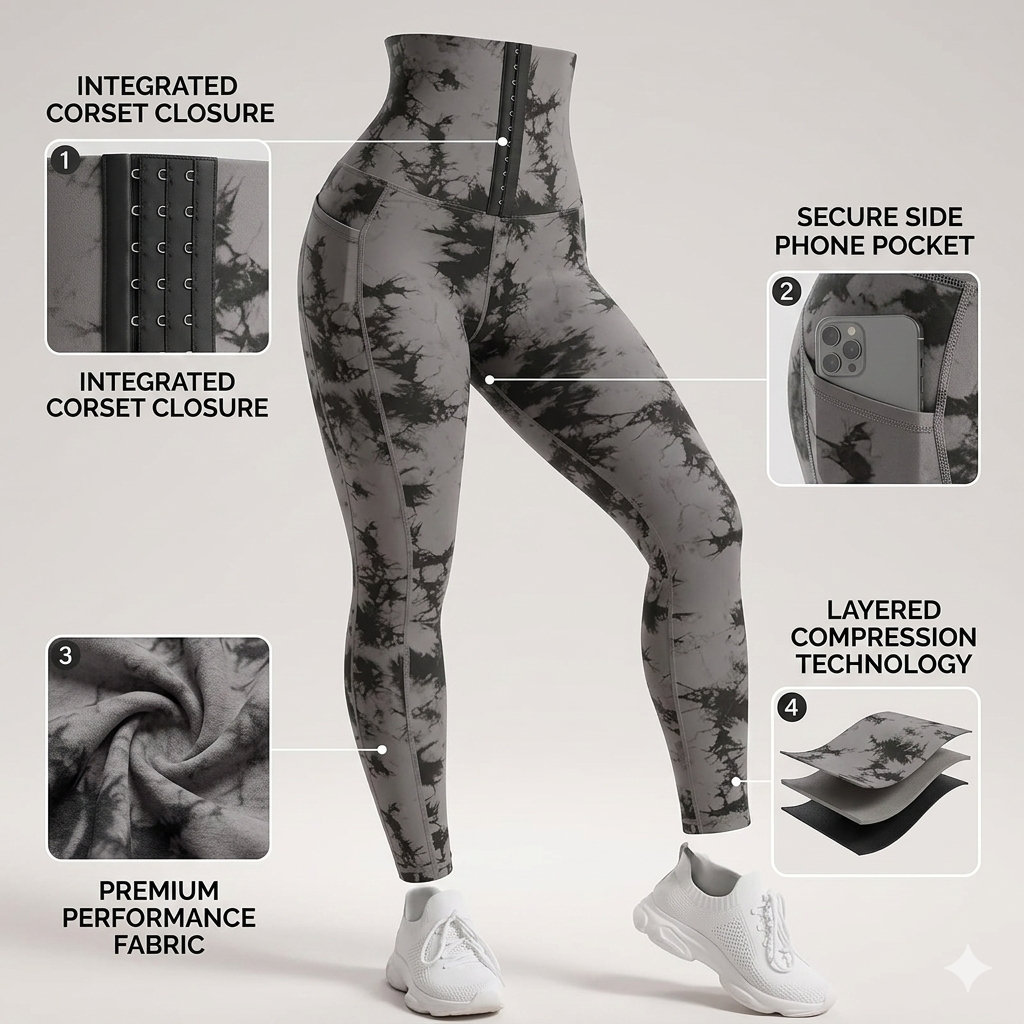 Women's High-Waisted Sculpting Shapewear Leggings - Everyday Comfort
