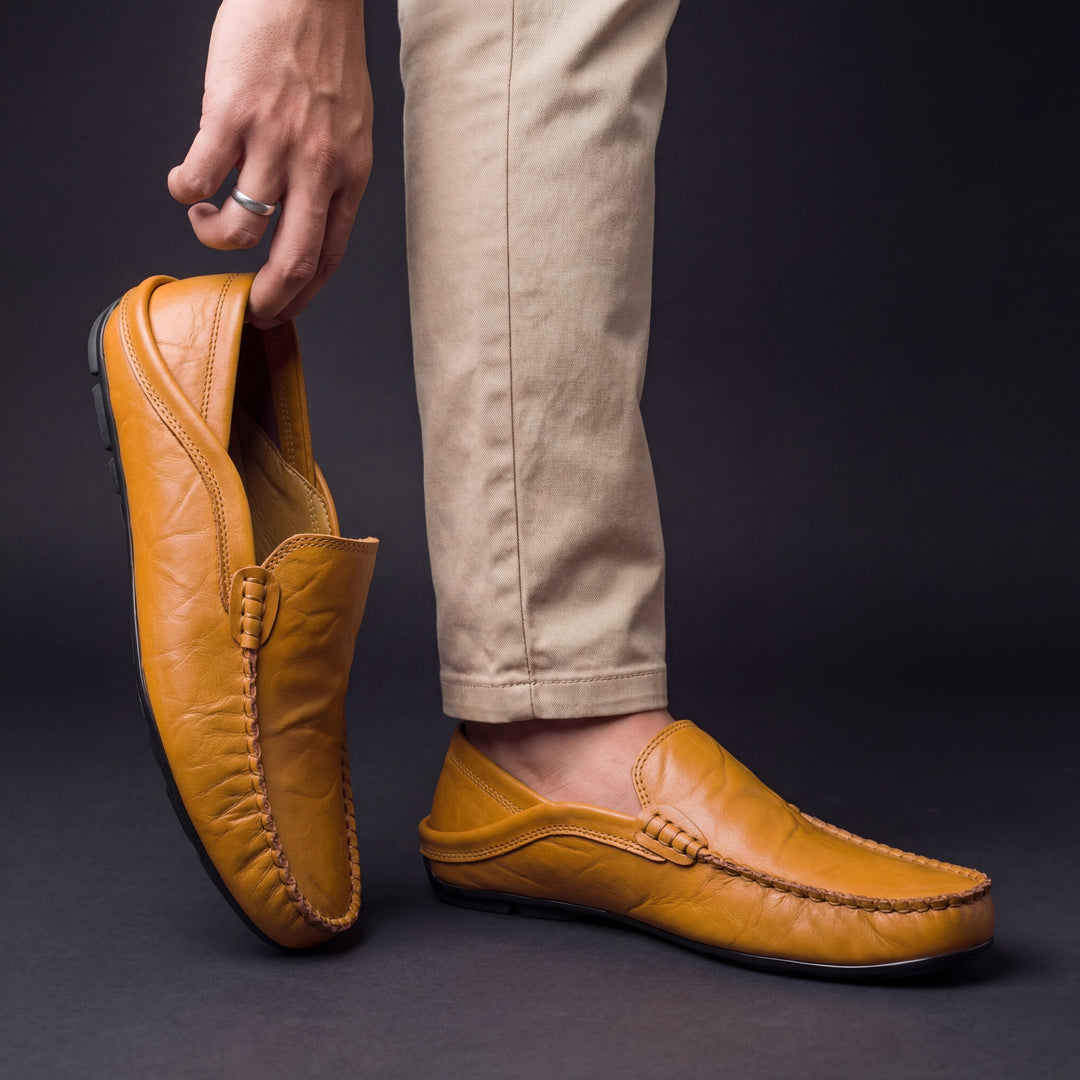 Florence Leather Loafers for Men - Elena Harper
