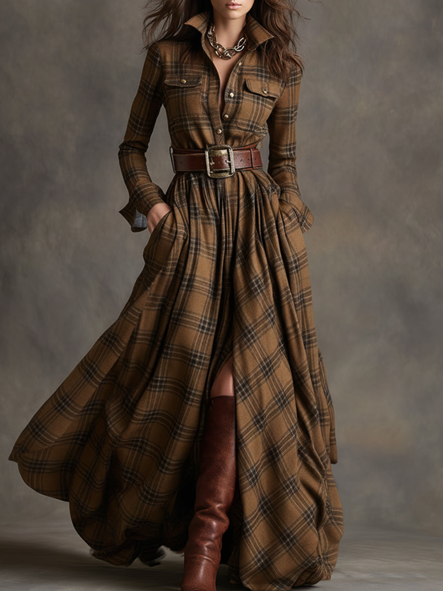 Evelyn Classic Elegant Shirt Dress - Elena Harper