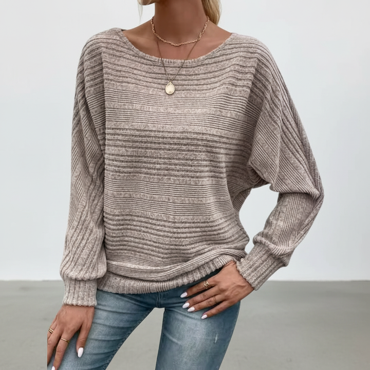 Striped Women's Sweater Lara, view 2 - Elena Harper