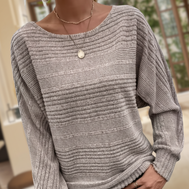Striped Women's Sweater Lara, view 3 - Elena Harper