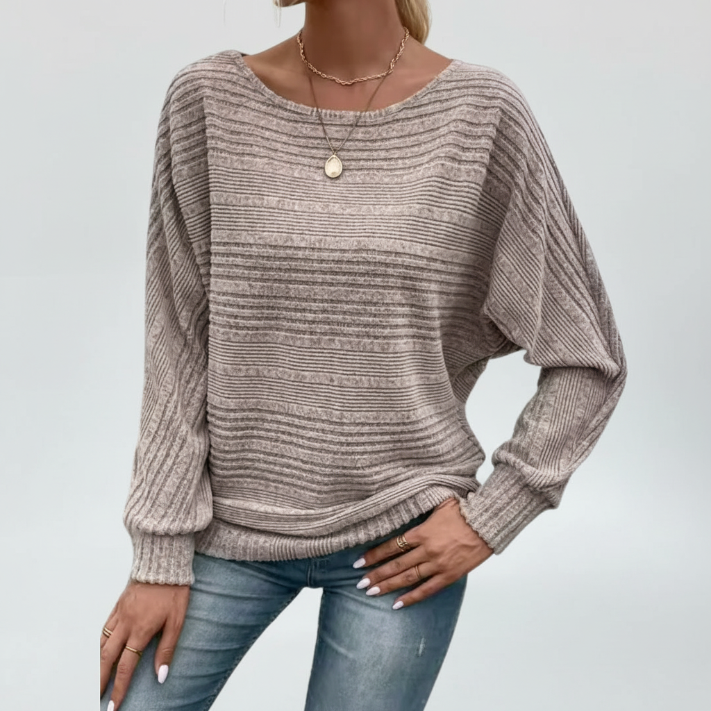 Striped Women's Sweater Lara, view 4 - Elena Harper