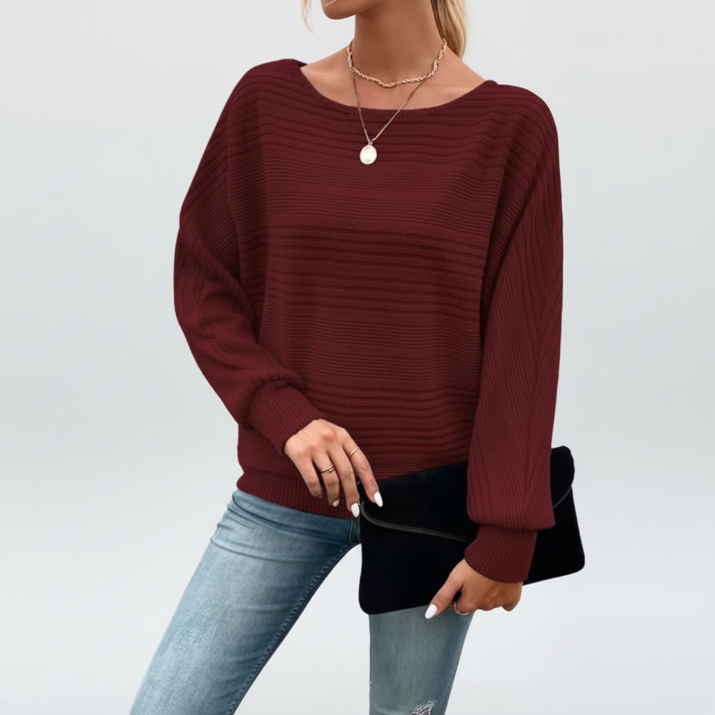 Striped Women's Sweater Lara, view 6 - Elena Harper