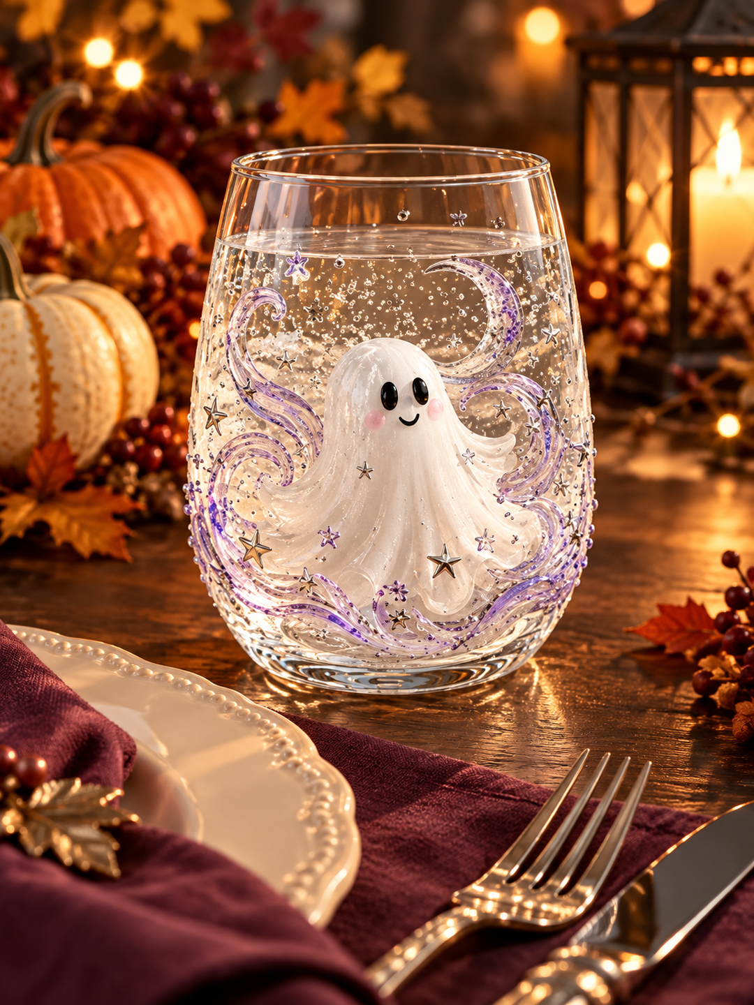3D Halloween Decorative Glassware Collection