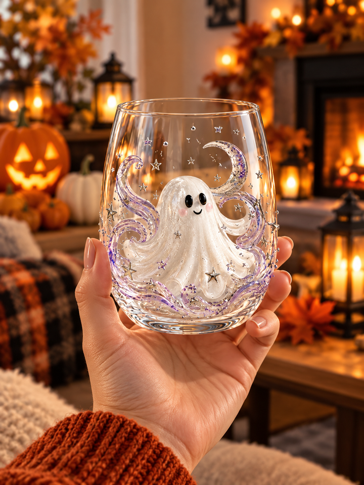 3D Halloween Decorative Glassware Collection