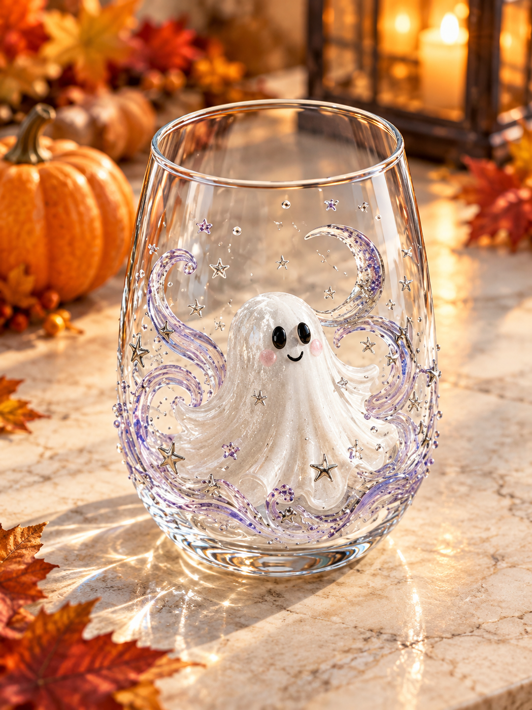 3D Halloween Decorative Glassware Collection