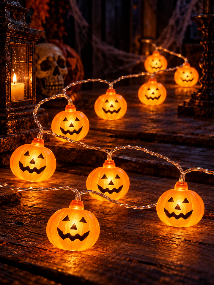 Halloween Pumpkin LED String Lights