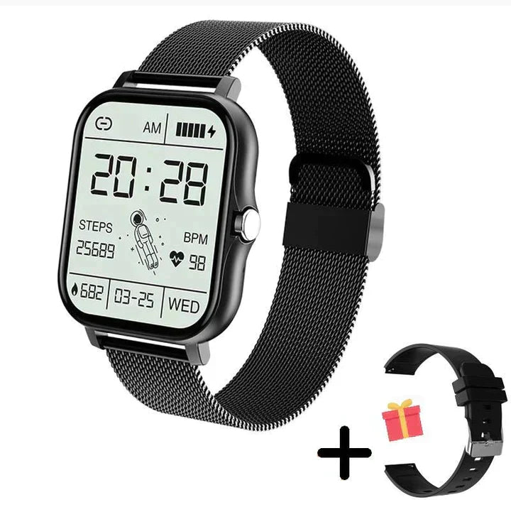 Smartwatch met fitnesstracking, bluetooth-bellen en gezondheidsmonitoring