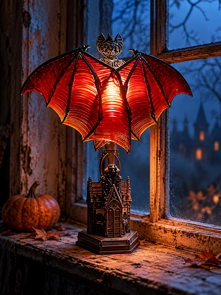 Gothic Bat Lamp for Halloween