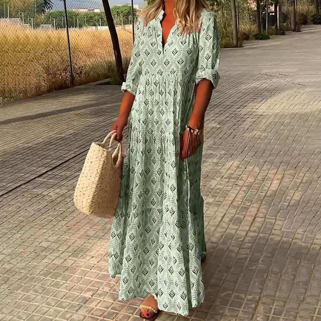 Nora Elegant Boho Maxi Dress - Elena Harper