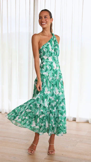 Eliza Dress with One Shoulder Strap - Elena Harper