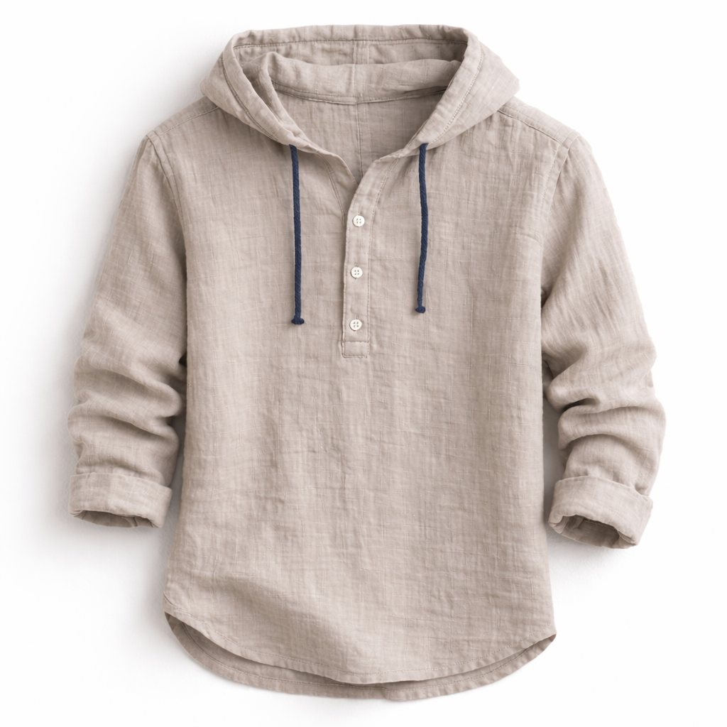 ELENA HARPER™  |  LINEN HOODIE FOR MEN