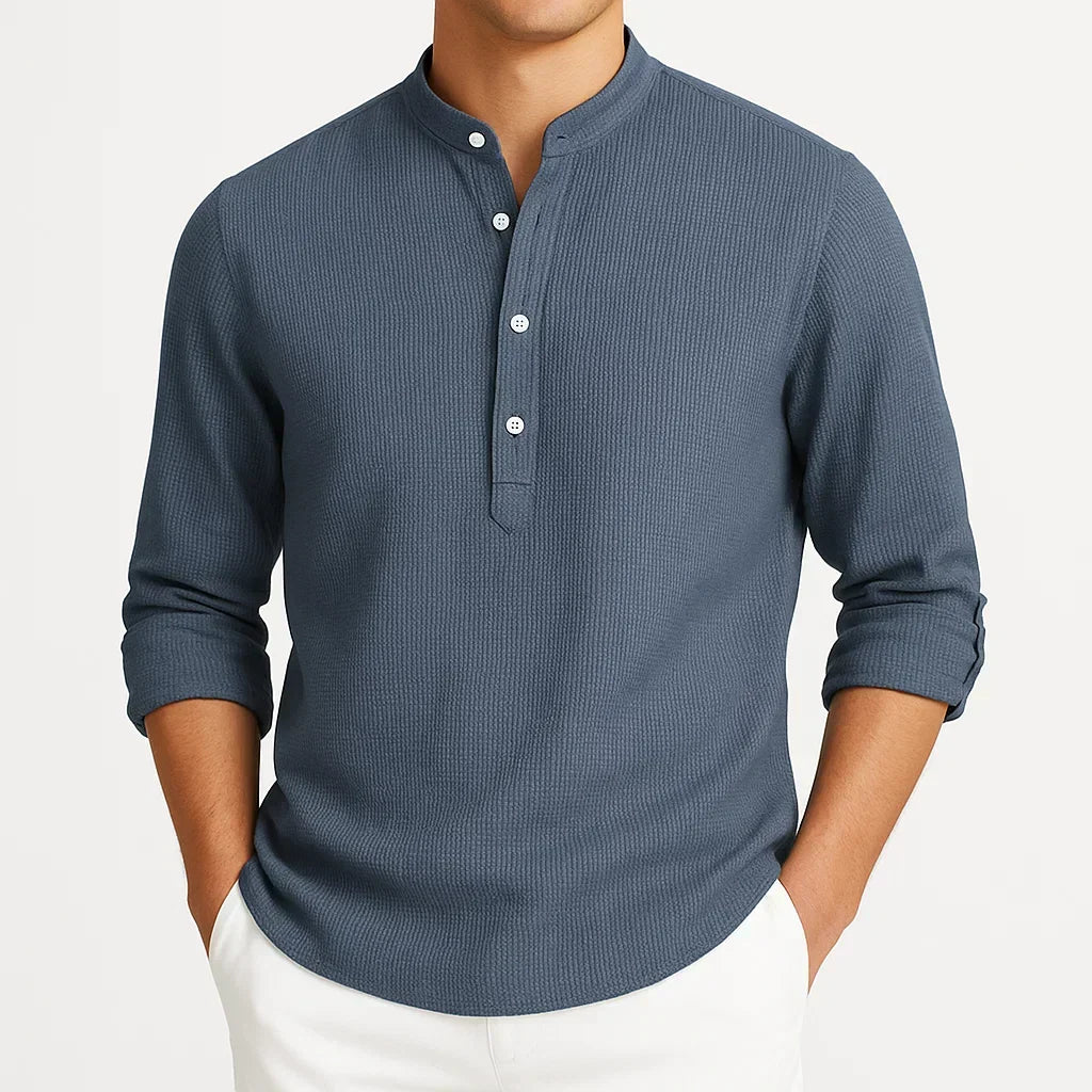 GUNTER – MODERN MANDARIN COLLAR SHIRT