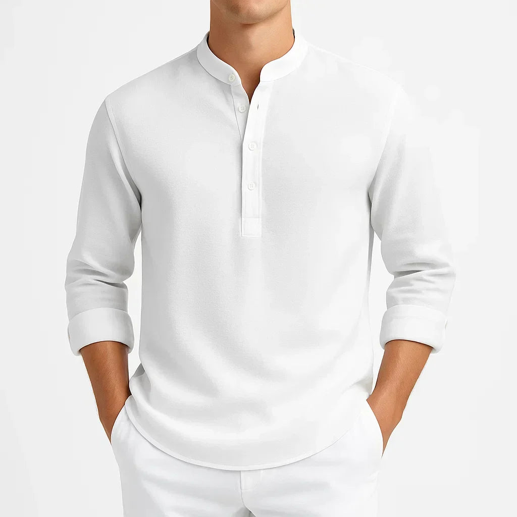 GUNTER – MODERN MANDARIN COLLAR SHIRT