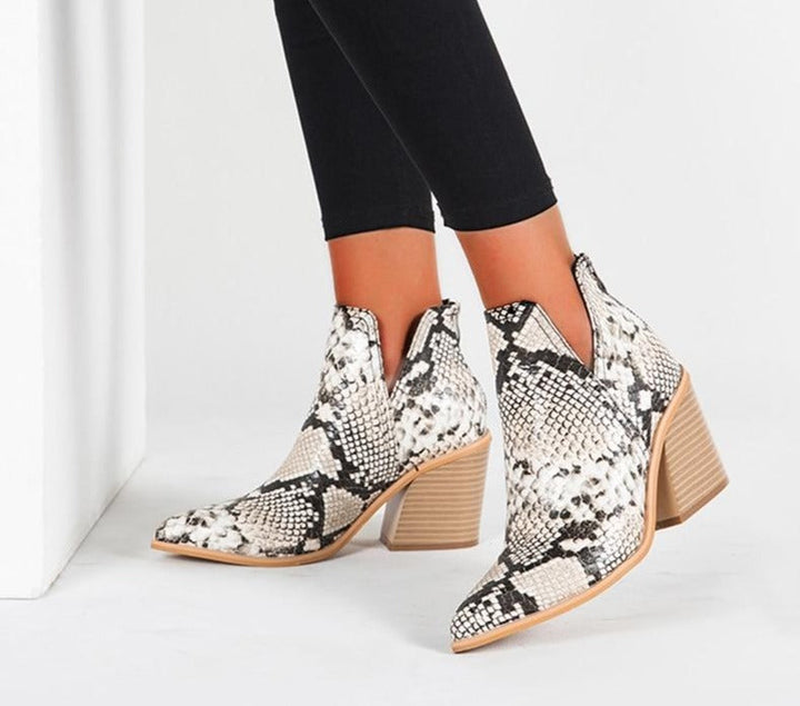 Merel - Trendy Cowboy Boots with High Heel