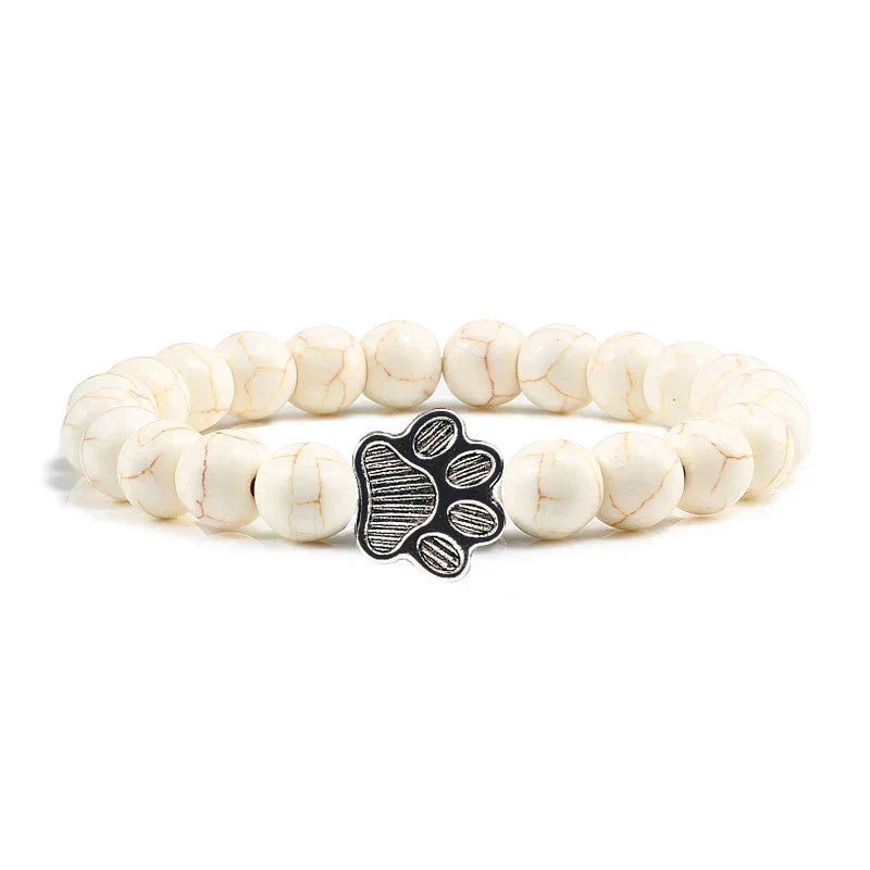 Bracelet with beaded paws
