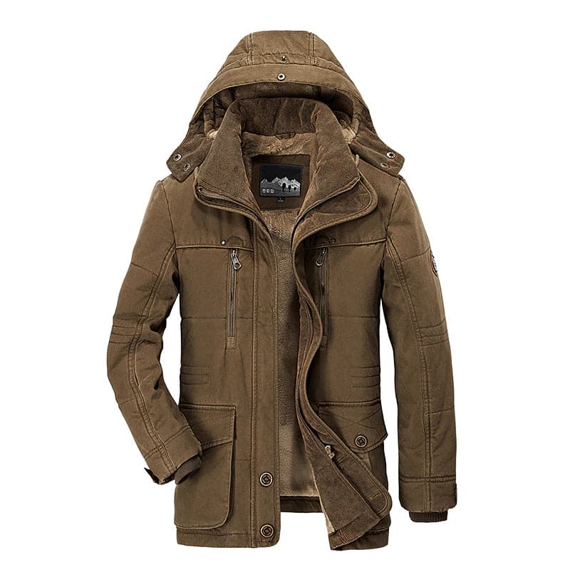 Men's Hooded Parka Jacket – Ultimate Winter Warmth & Style