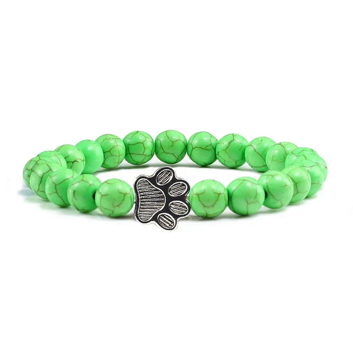 Bracelet with beaded paws