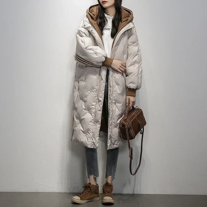 Women's Elegant Hooded Winter Puffer Jacket