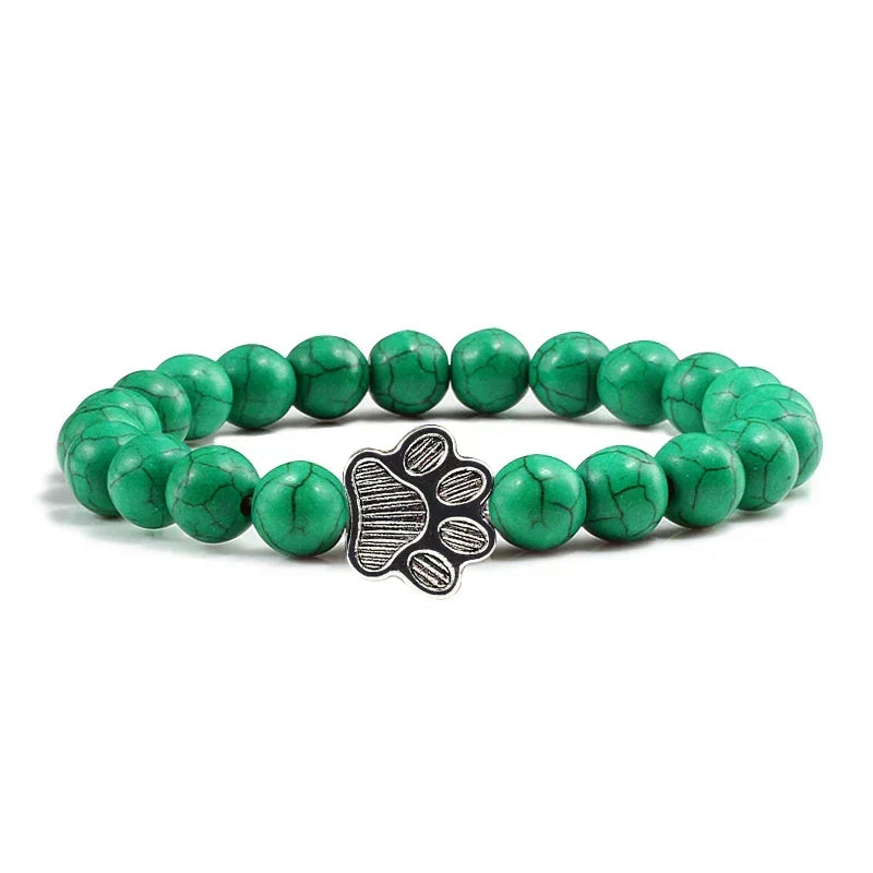 Bracelet with beaded paws