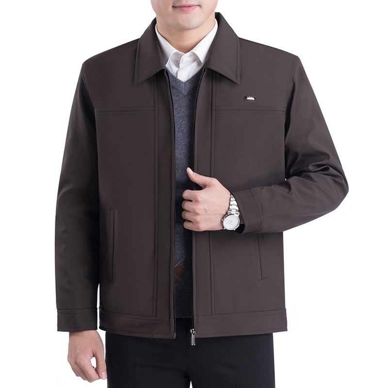 Elegant classic jackets for men with lapel collar