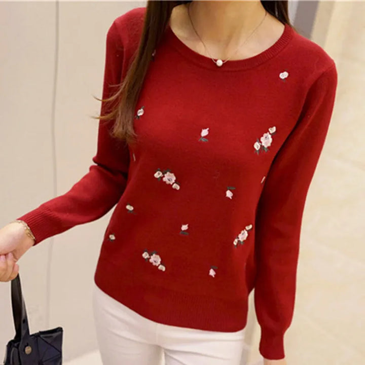 Jacaranda Cozy Knit Sweater, view 3 - Elena Harper