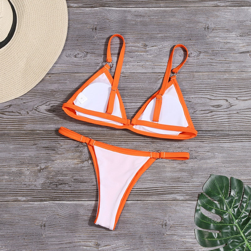 Women's Radiant Bikini Swimsuit with Elegant Ring Details