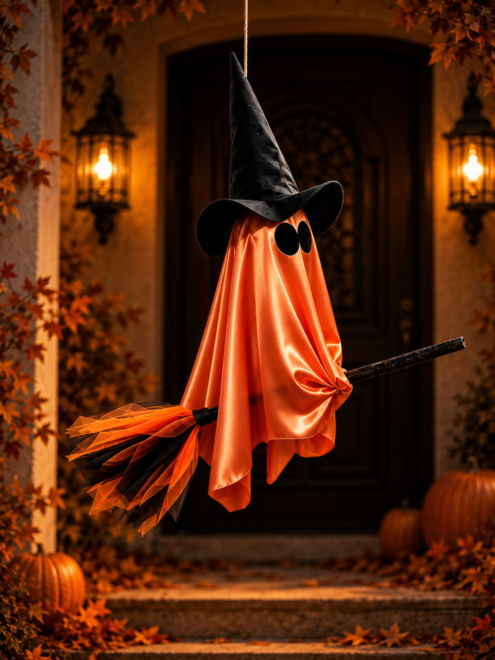 Flying Ghost Witch Hanging Halloween Decoration