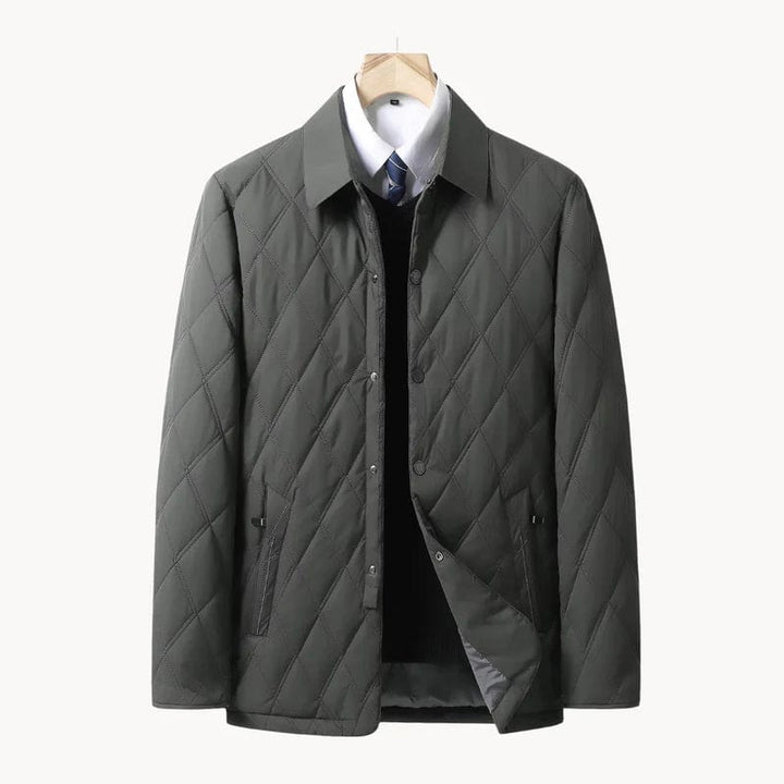 Classic Quilted Winter Jacket for Men – Stylish, Warm, and Functional