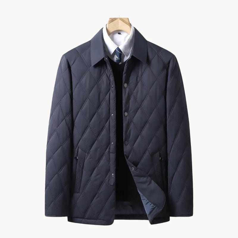 Classic Quilted Winter Jacket for Men – Stylish, Warm, and Functional