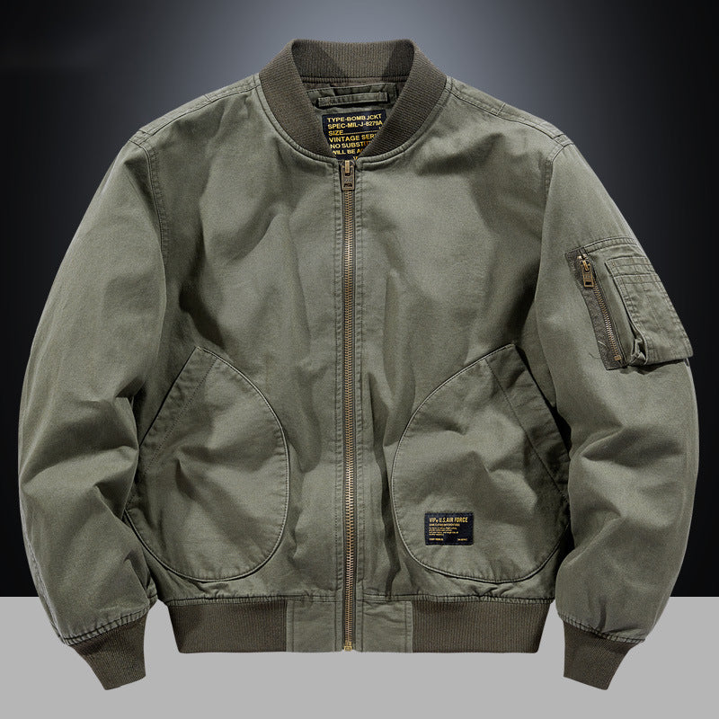 Men's Ribbed Finish Bomber Jacket