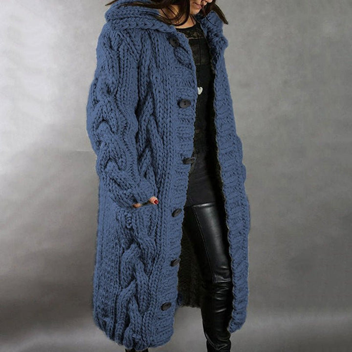 Karlene Elegant Knitted Coat - Elena Harper