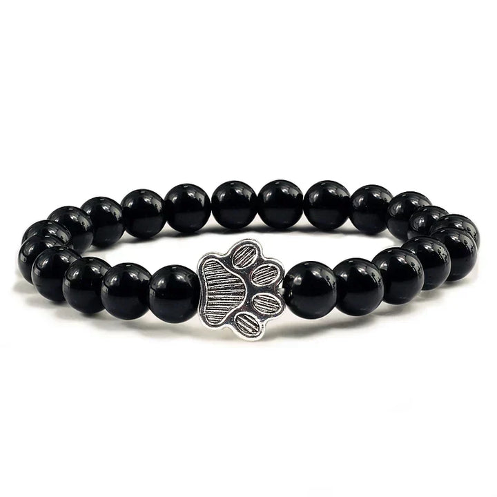 Bracelet with beaded paws