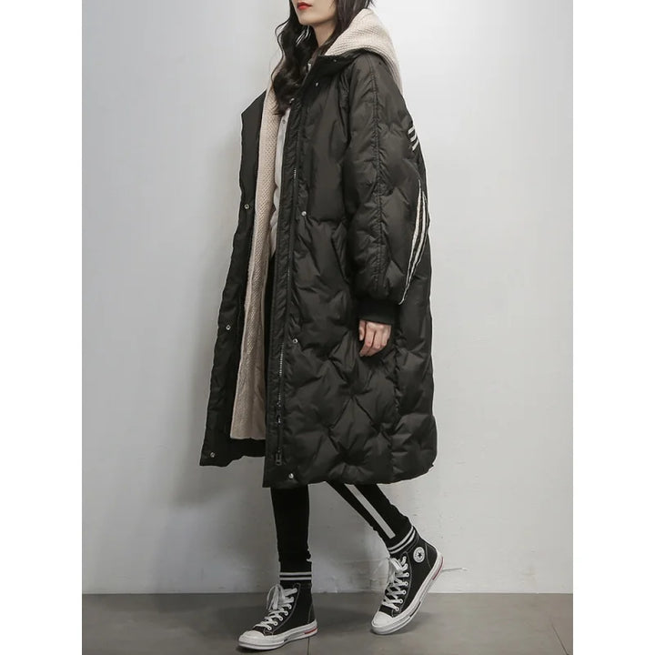 Women's Elegant Hooded Winter Puffer Jacket