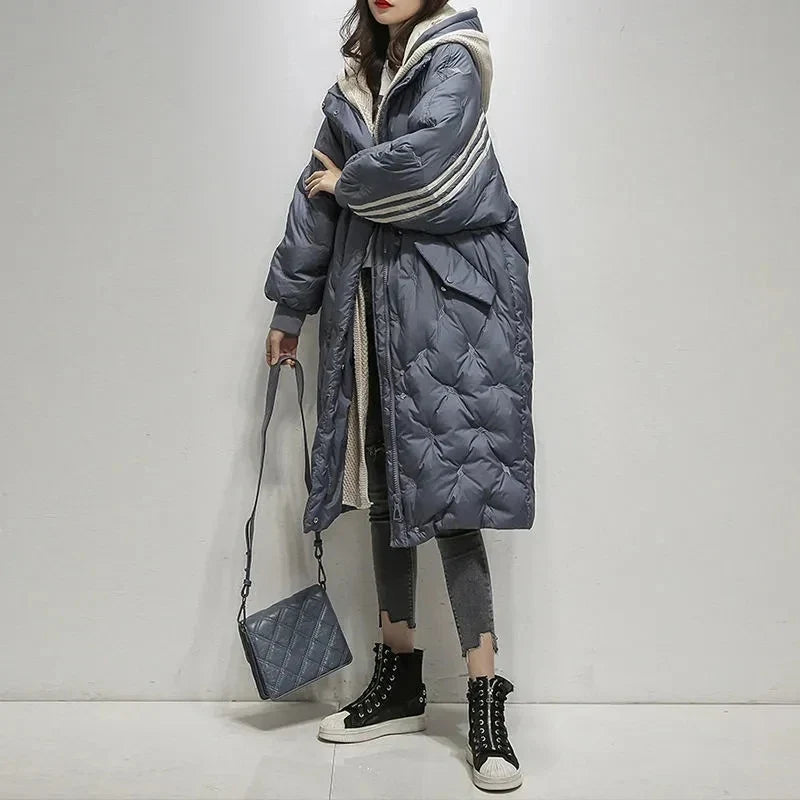 Women's Elegant Hooded Winter Puffer Jacket