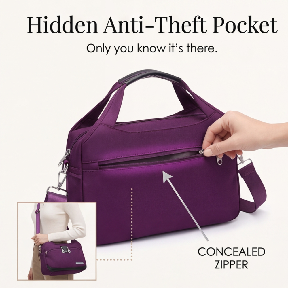 Carreau Multi Pocket Crossbody Bag - Elena Harper