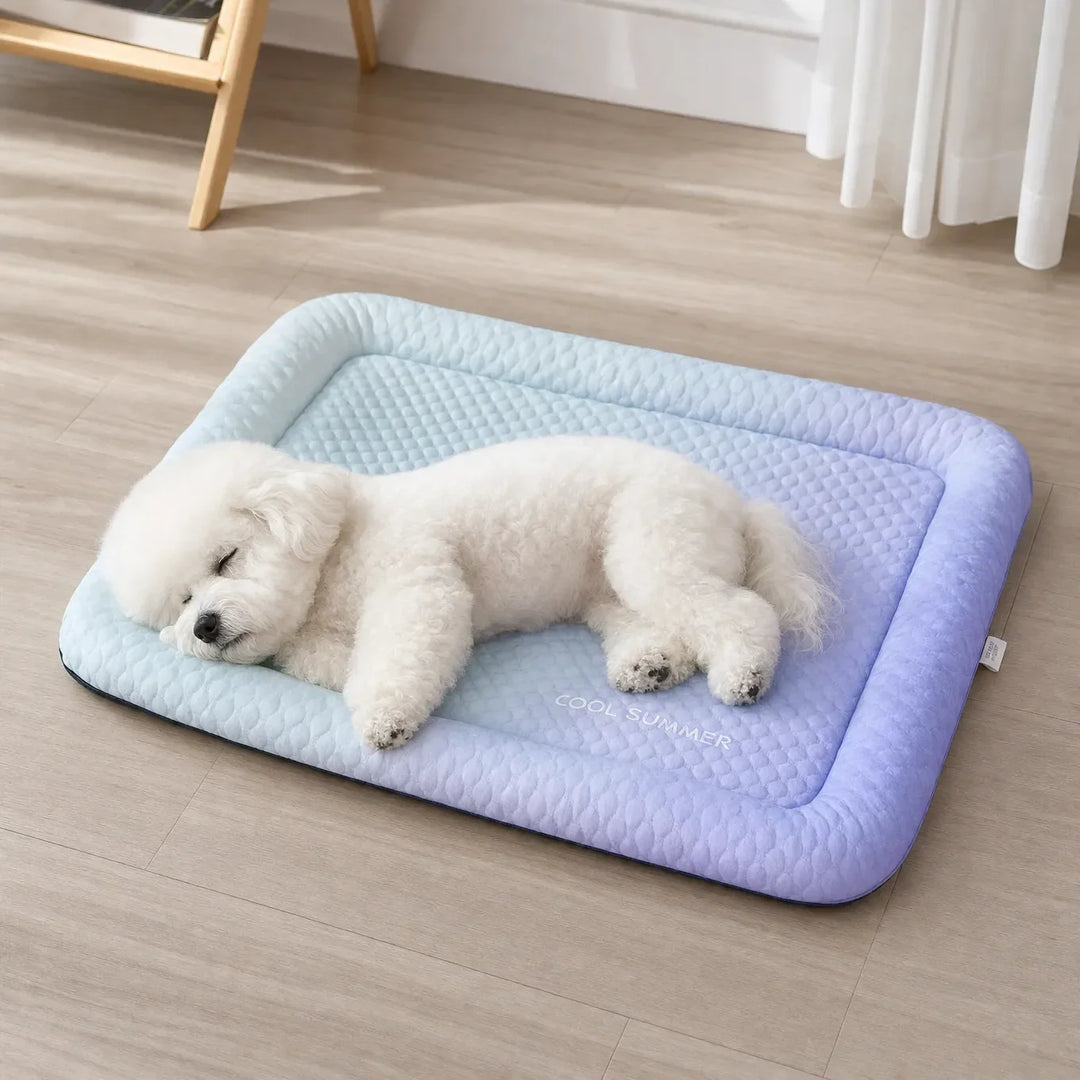 Coolaby Ice Silk-look Pet Cooling Mat for Dogs and Cats, Padded Non-Slip Summer Bed - Elena Harper