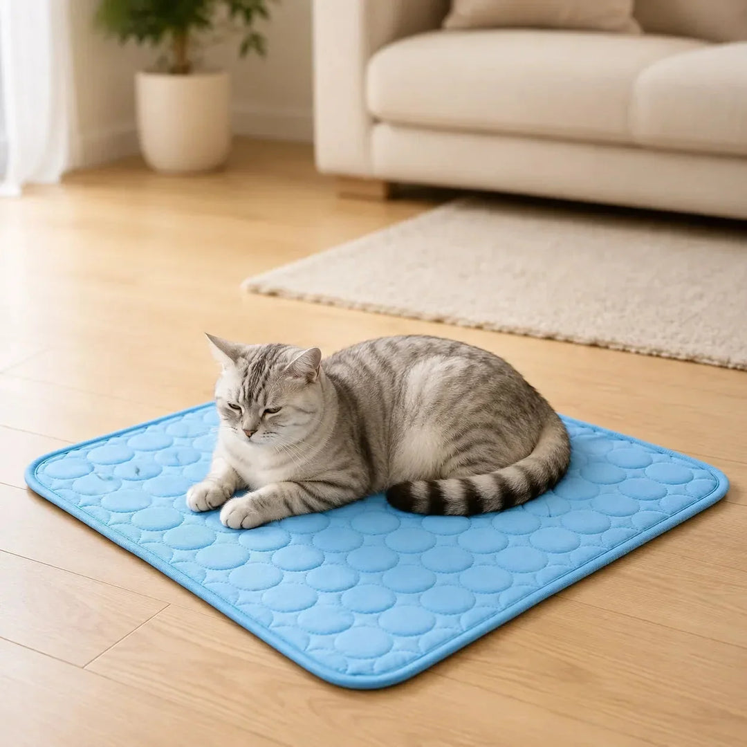 Coolabee Cooling Mat for Dogs & Cats, No-Freeze Washable Pet Pad - Elena Harper