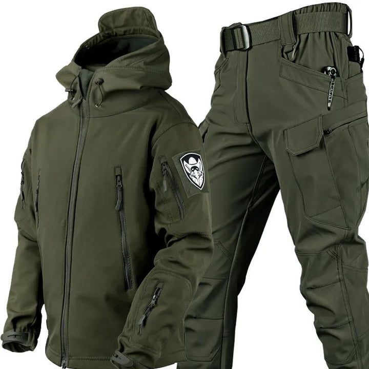 Men's Winter Jacket Windproof Weather Protection with Zipper Pockets