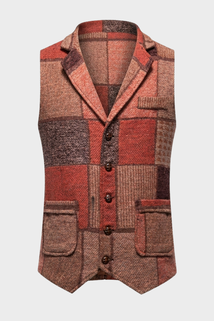 Men's Elegant Vest | Contrast Design