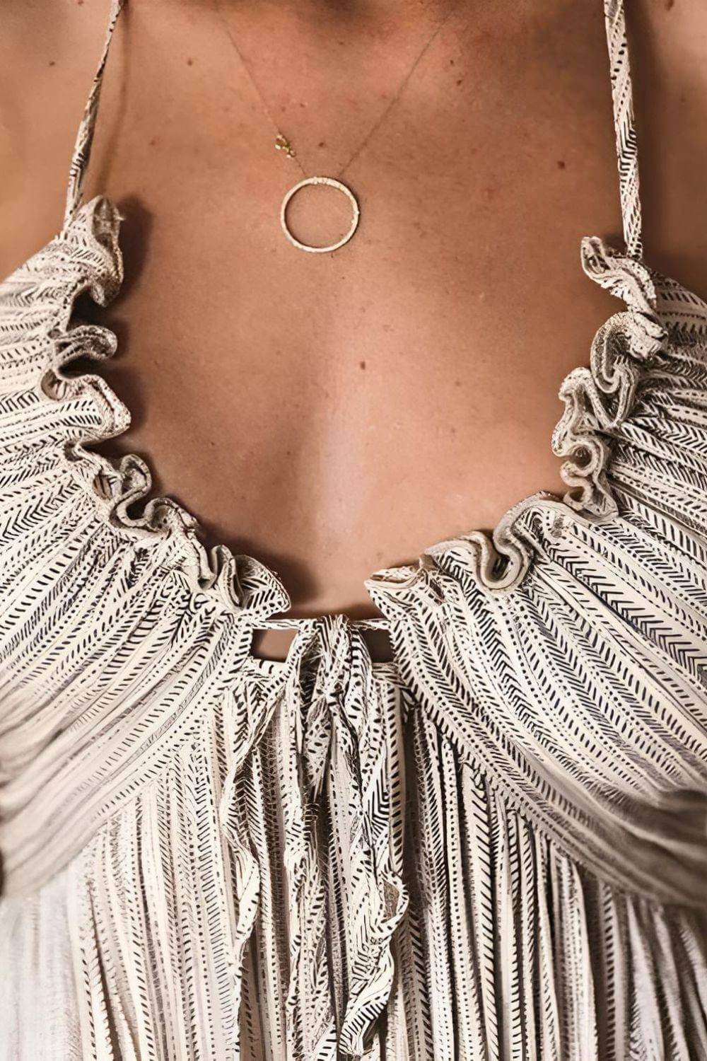 Lanie Chic Pleated Maxi Dress - Elena Harper