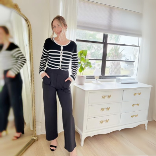 Women's Trousers | High Waist & Shaping Effect