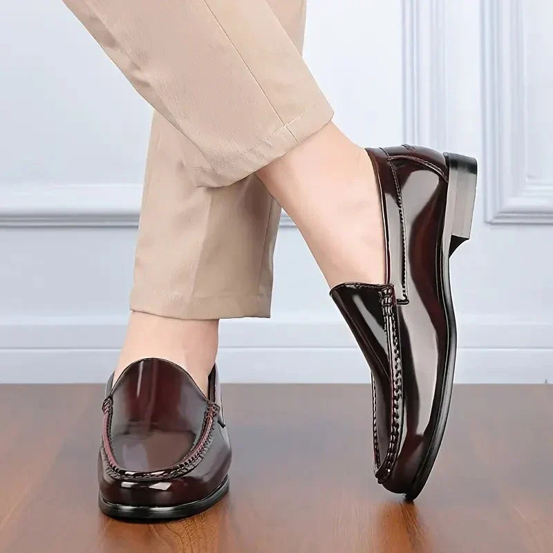 Chan Premium Leather Loafer, view 4 - Elena Harper