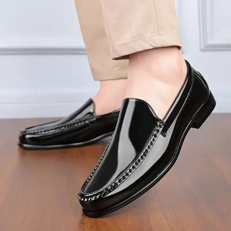 Chan Premium Leather Loafer, view 3 - Elena Harper
