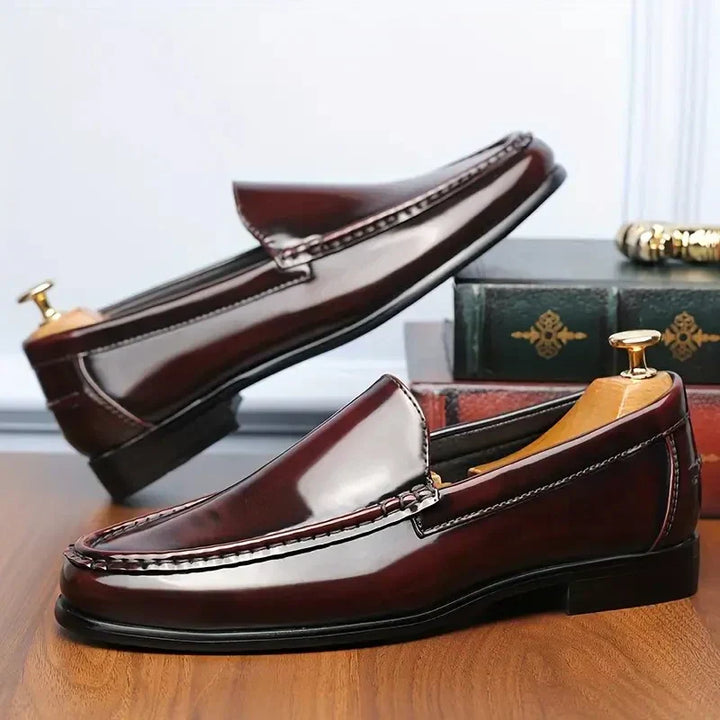 Chan Premium Leather Loafer, view 5 - Elena Harper