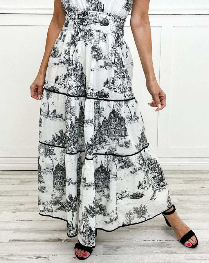 Eliza Classic Toile Maxi - Elena Harper
